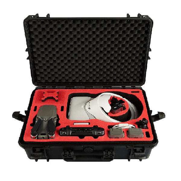 MC-CASES® case for DJI Mavic Pro and Zoom and DJI Goggles RE also with DJI Smart Controller or Standard Controller Made in Germany