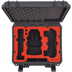 MC-CASES® Etui compact pour DJI Mini 2 et accessoires - Pour combo Flymore sans protections d'hélice - Etanche - Très robuste - Fabriqué en Allemagne