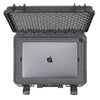 MC-CASES Laptopkoffer / Notebookkoffer Tablet Ipad - Koffer für Laptop und Zubehör - Aus Deutschland - (Innenmaß 380 x 270 x 115 mm/16mm) - 115 mm Höhe / Schwarz