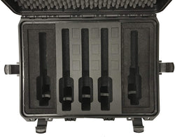 Mallette professionnelle pour pistolets pouvant contenir jusqu'à 5 pistolets et 9 chargeurs